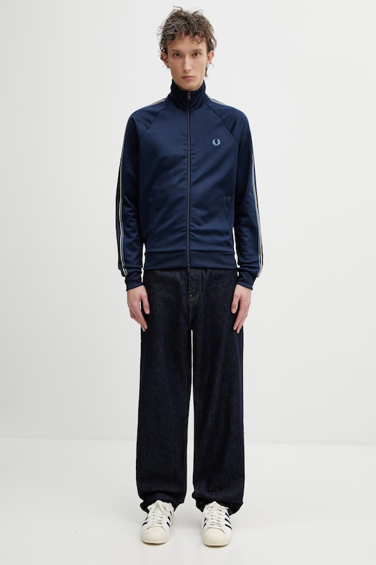Fred Perry bluza rozpinana męska J2309 granatowy