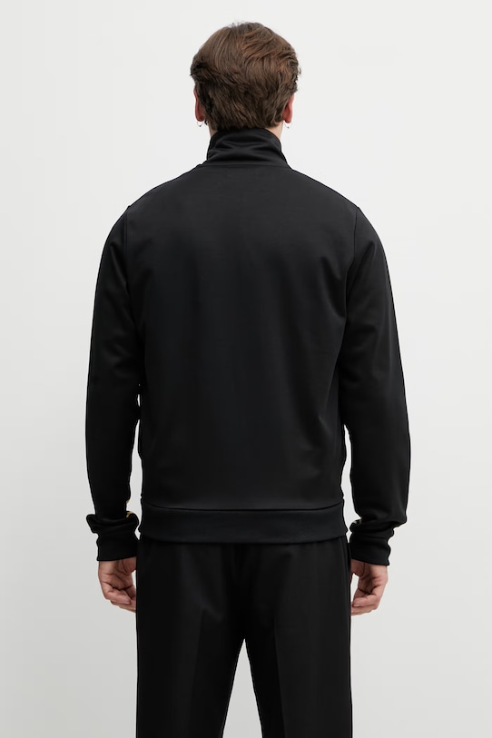 Odzież Fred Perry bluza rozpinana męska z bawełną J2329 czarny