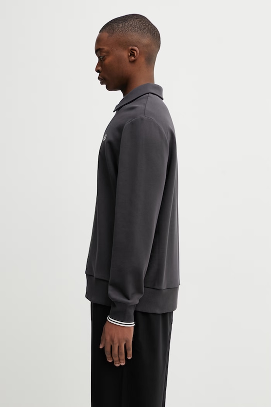 Fred Perry bluza bawełniana M2426 szary SS26