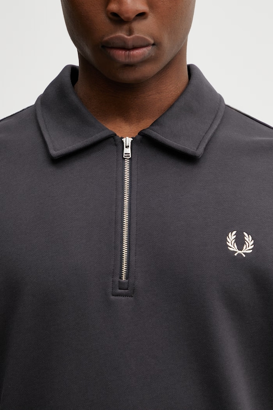 Fred Perry bluza bawełniana szary M2426