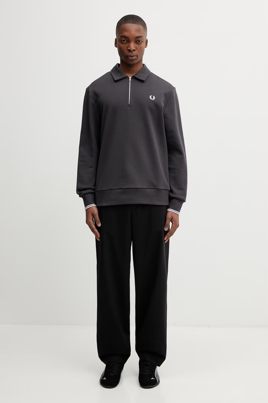 Fred Perry bluza bawełniana M2426 szary