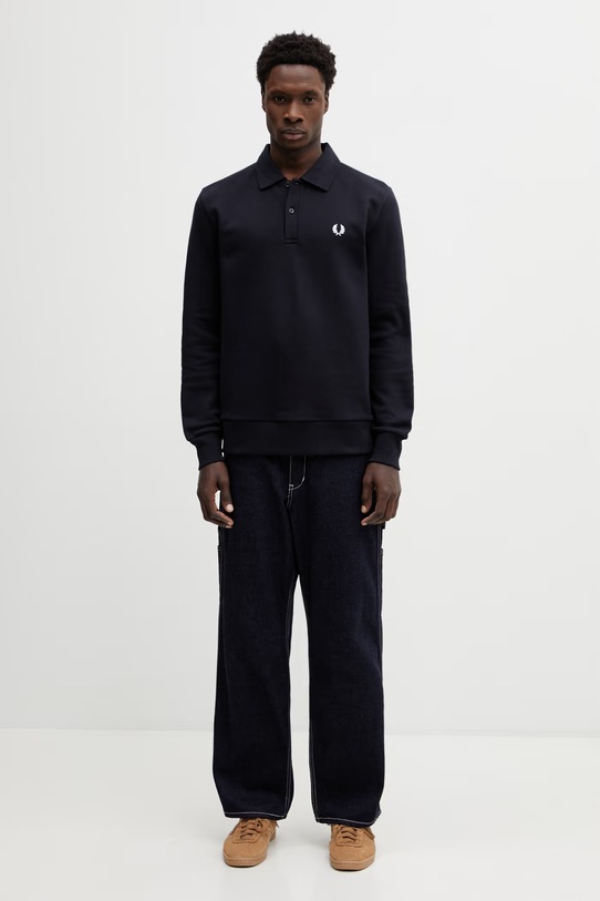 Fred Perry bluza z kapturem męska M2427 granatowy