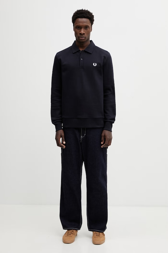 Fred Perry bluza z kapturem męska M2427 granatowy