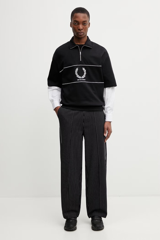 Fred Perry x Kris Van Assche bluza męska SM2112 czarny