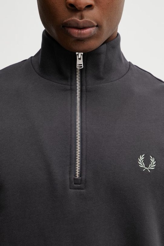 Fred Perry bluza bawełniana szary M3574.87A