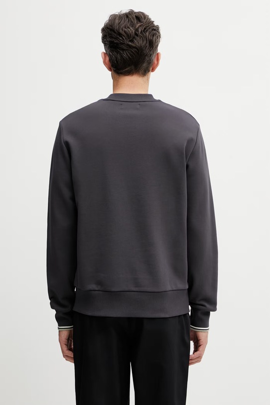 Odzież Fred Perry bluza bawełniana męska M7535.87A szary