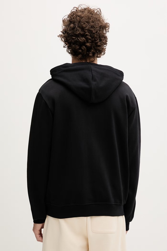 Дрехи Karl Lagerfeld Jeans суичър с качулка мъжки от памук B2M20028 черен