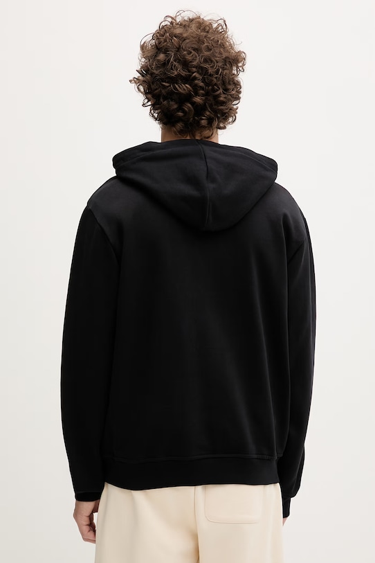 Дрехи Karl Lagerfeld Jeans суичър с качулка мъжки от памук B2M20028 черен