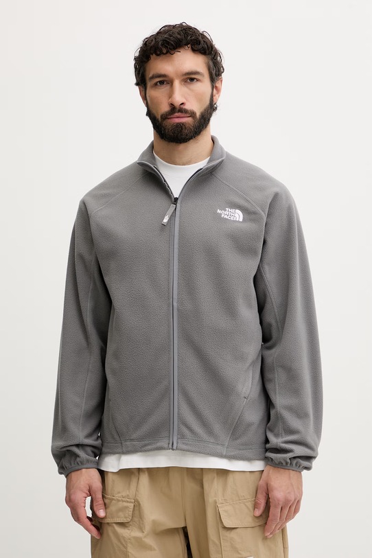 The North Face спортен суичър мъжки полар OXARA сив NF0A8G0Z0UZ1