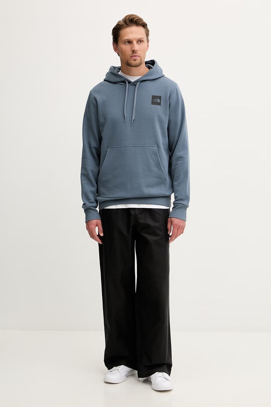 The North Face bluza z kapturem męska z bawełną Evolution NF0A8G9E0U31 niebieski SS26