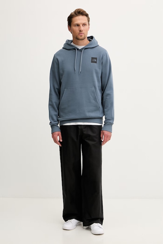 The North Face mikina s kapucňou pánska s bavlnou Evolution NF0A8G9E0U31 modrá SS26