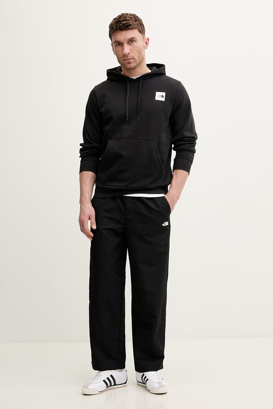 The North Face bluza z kapturem męska z bawełną Evolution NF0A8G9EJK31 czarny SS26