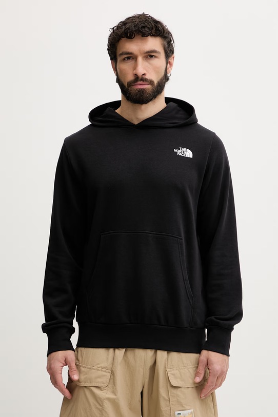 Odzież The North Face bluza z kapturem męska z bawełną MONTE NF0A8GA8JK31 czarny