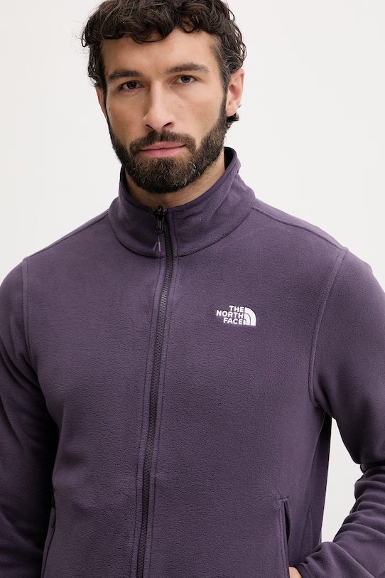 The North Face bluza sportowa męska polarowa fioletowy NF0A8D0RG5O1