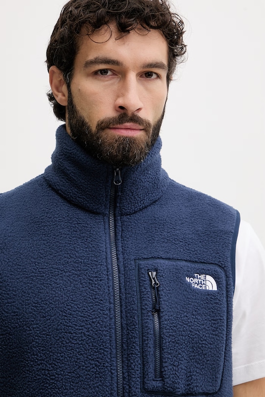 The North Face bluza bez rękawów męska polarowa YUMIORI granatowy NF0A8B658K21