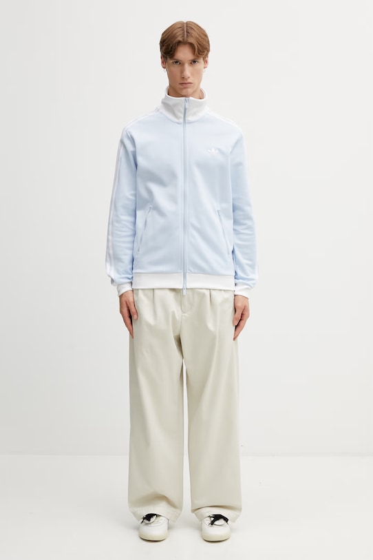 adidas Originals mikina na zips pánska Beckenbauer KE1664 modrá