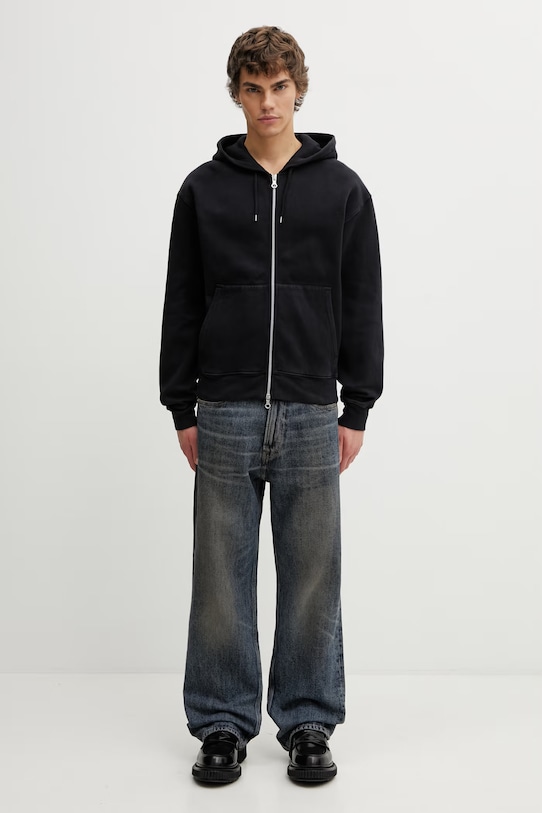 Our Legacy Rascal Men's cotton zip-up hoodie M2266RW black