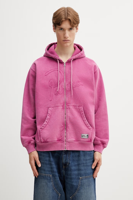 By Parra Not fade away bluza rozpinana męska z bawełną fioletowy 55116