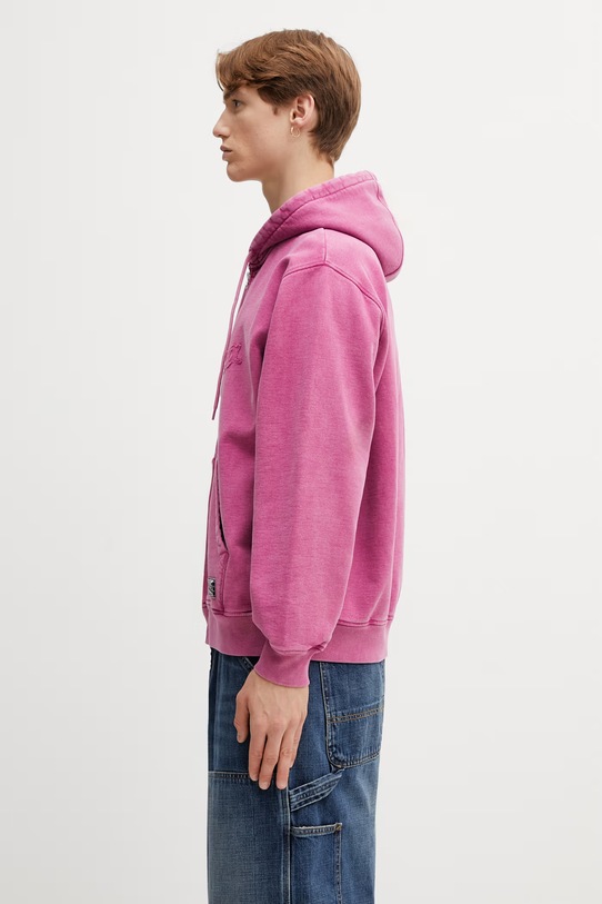 By Parra Not fade away bluza rozpinana męska z bawełną 55116 fioletowy SS26