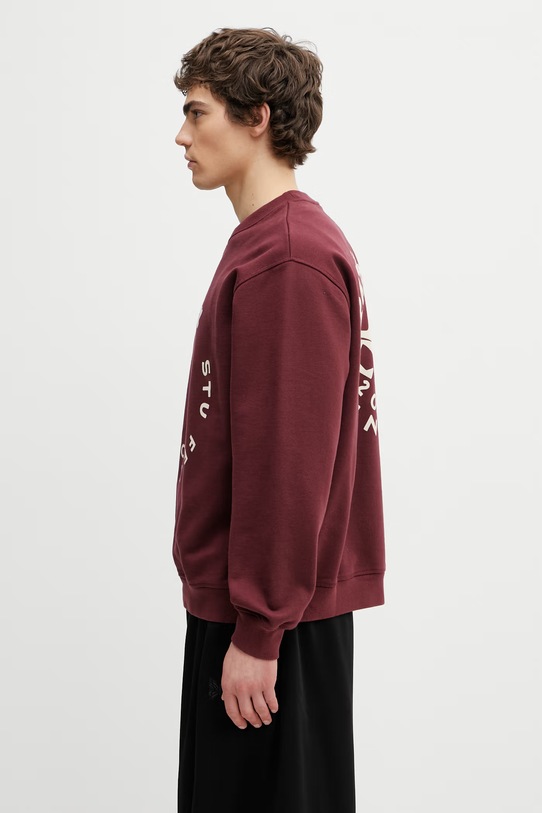 by Parra Gasoline bluza z bawełną damska 55235 bordowy SS26