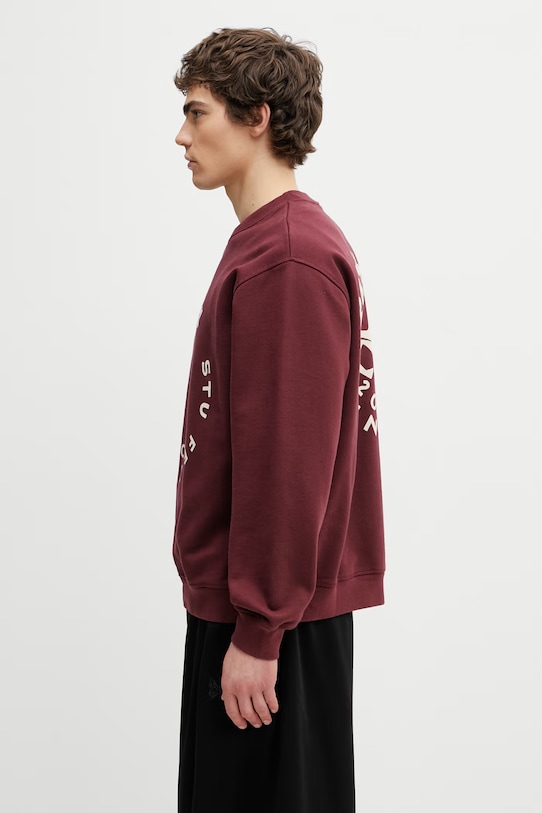 by Parra Gasoline bluza z bawełną damska 55235 bordowy SS26