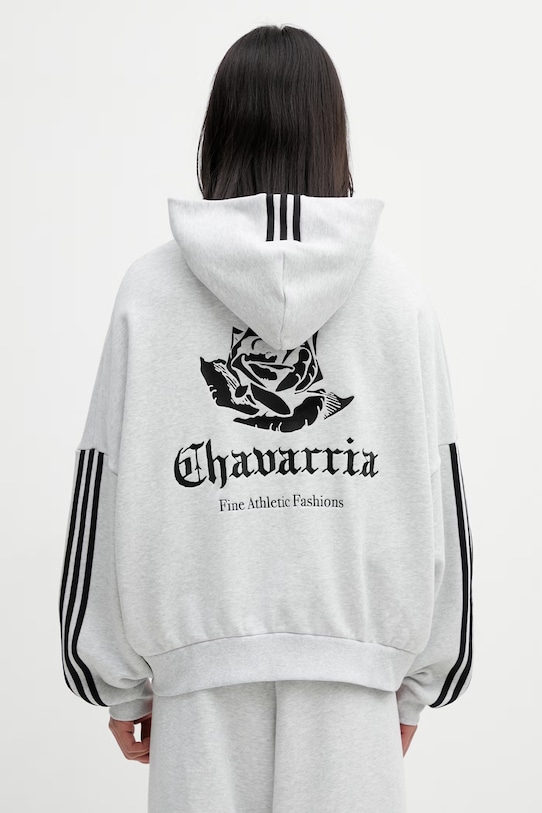 adidas Originals x Willy Chavarria men's sweatshirt with cotton gray KV2250