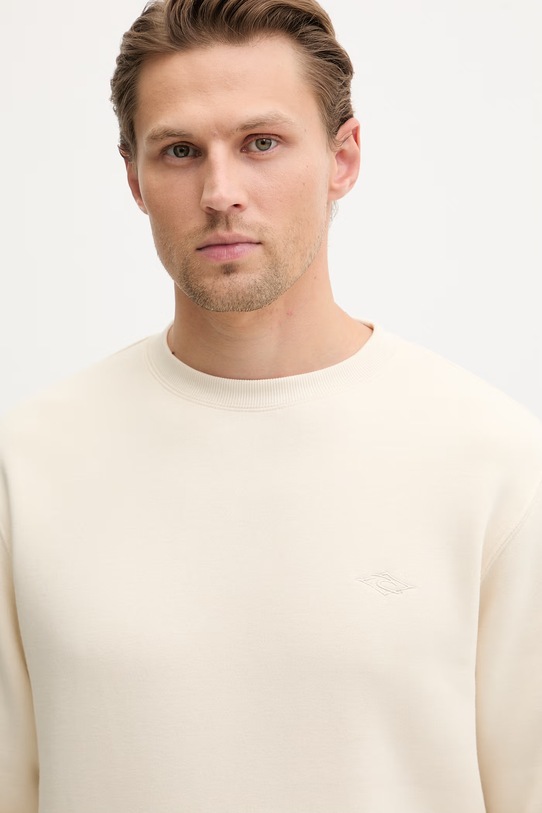 Rip Curl bluza męska z bawełną CLASSIC SURF beżowy 0APMFL