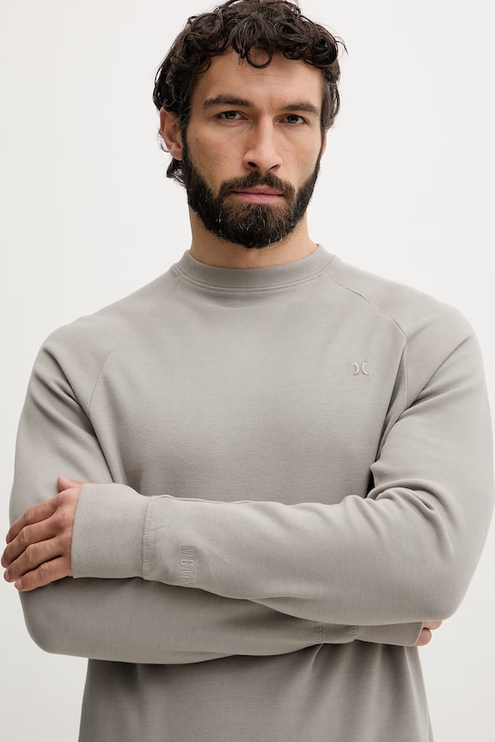 Hurley bluza męska z bawełny szary MFTEU00015