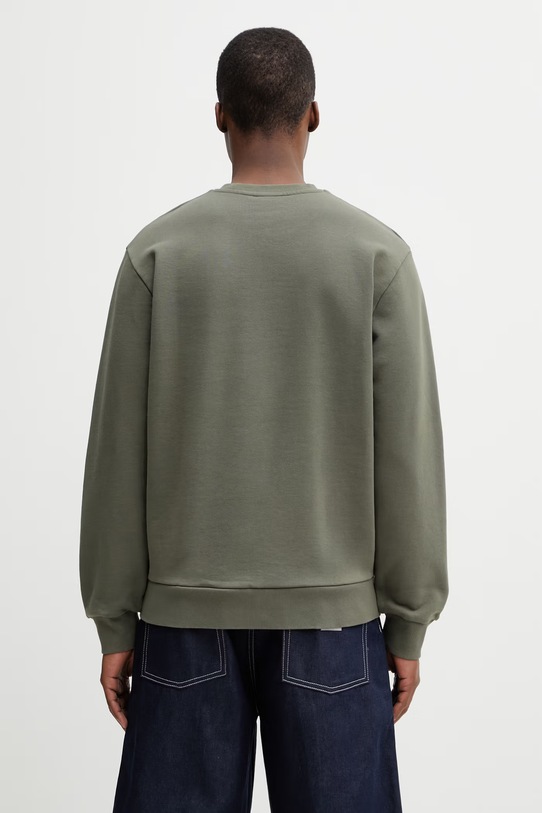 Odzież Carhartt WIP Script Embroidery Sweat bluza bawełniana damska I034496.3LUXX zielony