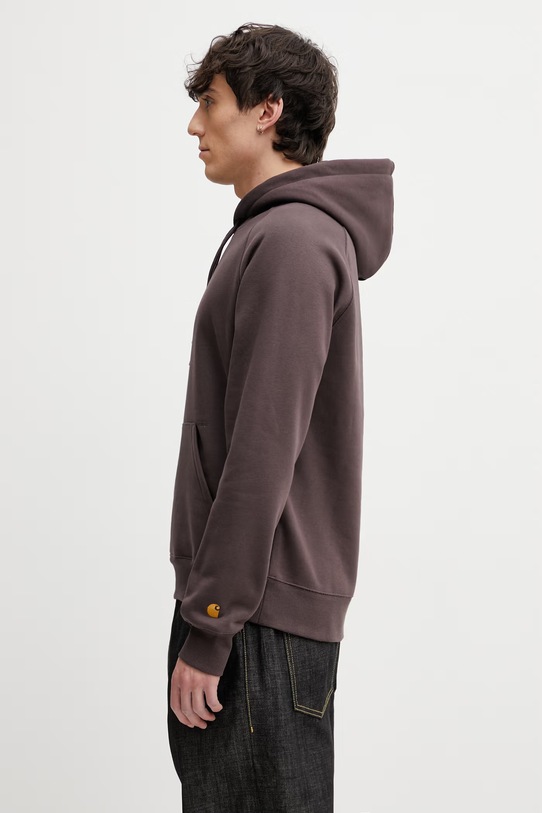 Carhartt WIP Hooded Chase Sweat bluza z kapturem męska I033661.3LNXX brązowy SS26