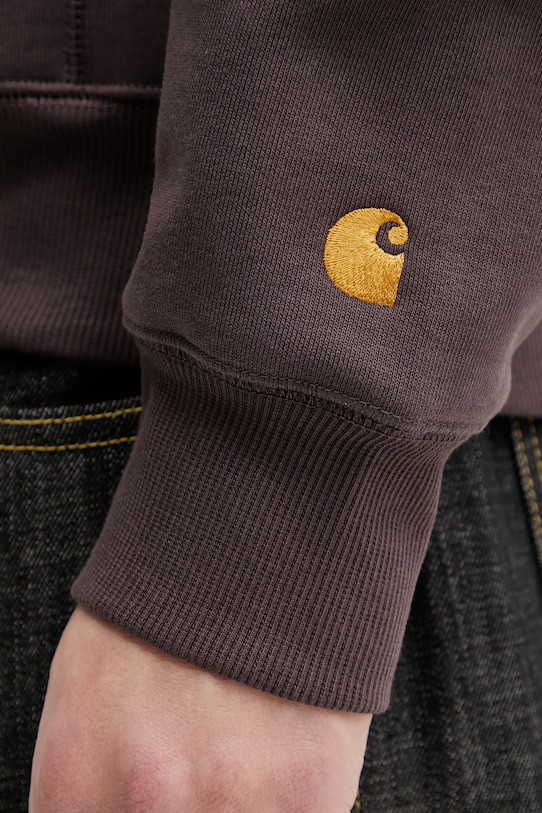 Carhartt WIP Hooded Chase Sweat кофта з капюшоном чоловіча коричневий I033661.3LNXX