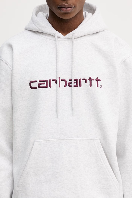 Carhartt WIP Hooded Carhartt Sweat bluza z bawełny męska szary I030547.3PNXX