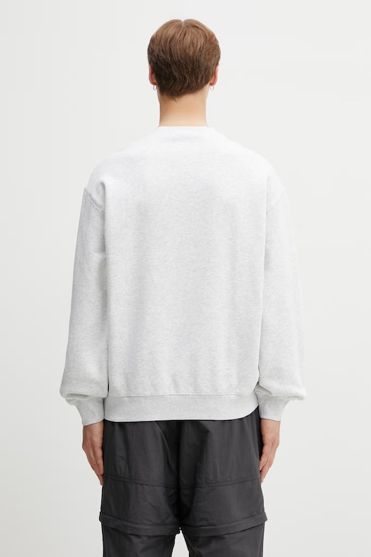 Clothing Carhartt WIP WIP Label Sweat Men's cotton oversized sweatshirt I036346.482XX gray