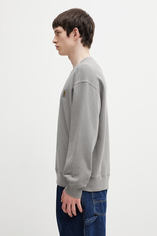 Carhartt WIP Nelson Sweat кофта бавовняна чоловіча I029957.2LRGD сірий SS26