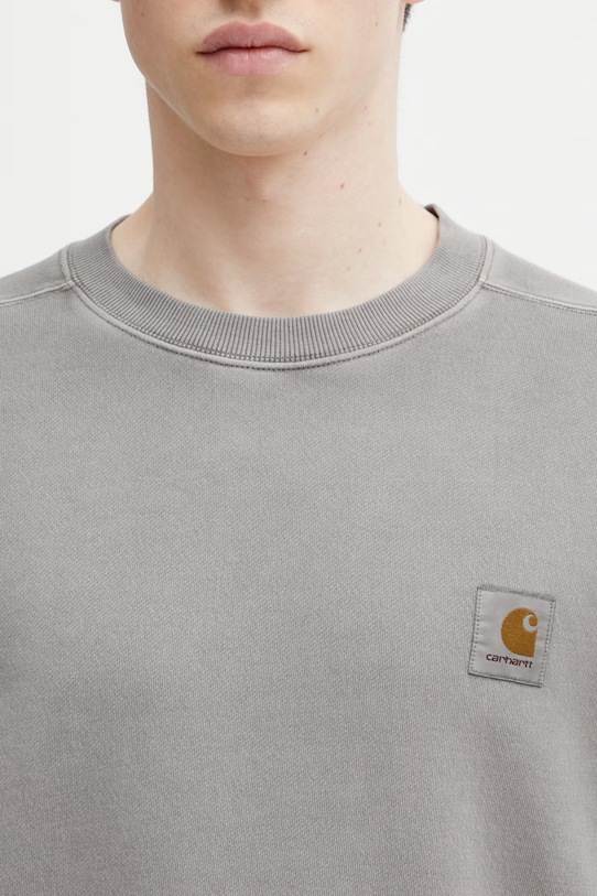 Carhartt WIP Nelson Sweat кофта бавовняна чоловіча сірий I029957.2LRGD