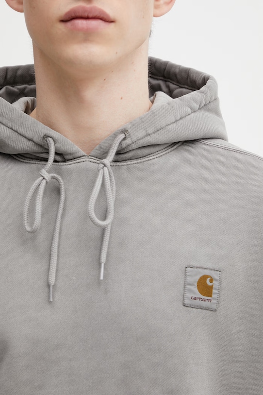 Carhartt WIP Hooded Nelson Sweat кофта з капюшоном бавовняна чоловіча сірий I029963.2LRGD