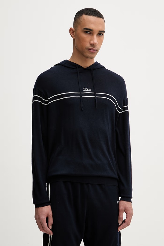From Future sweter męski wełniany granatowy MPH03756
