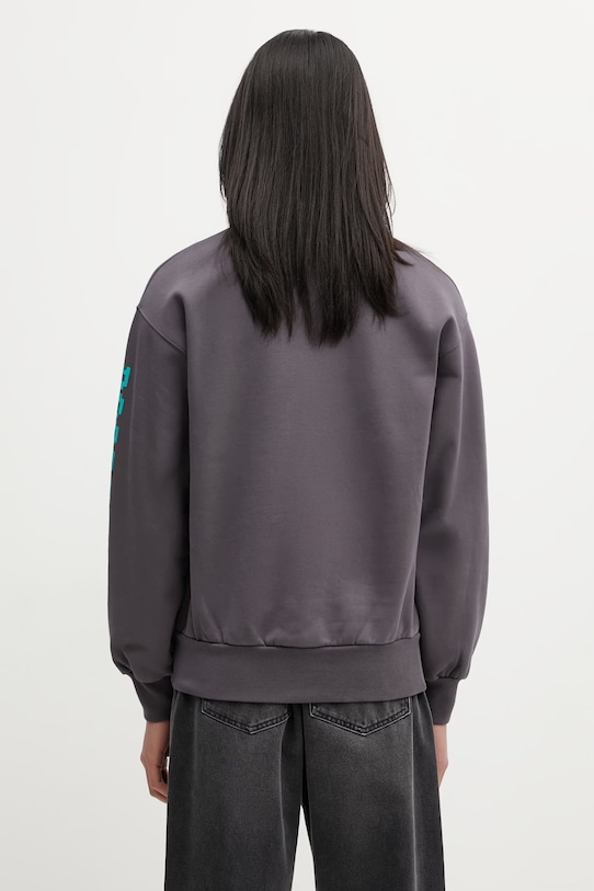 Odzież No Problemo Space Travel bluza oversize bawełniana męska NP2001005 szary