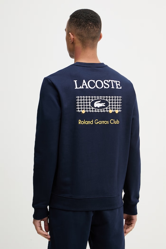 Lacoste mikina pánska bavlnená tmavomodrá SH0372