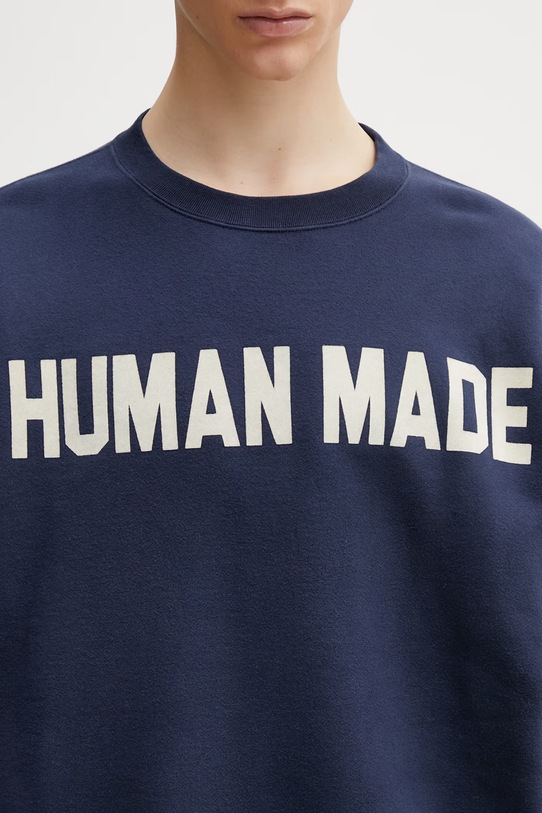 Human Made MENS KNITTED SWEAT SHIRT кофта из хлопка для мужчин тёмно-синий HM31CS004