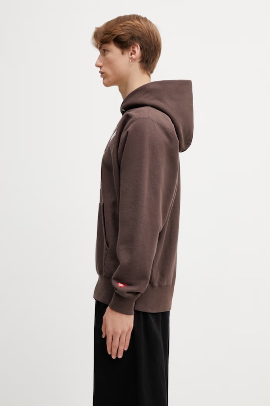 Human Made MENS KNITTED HOODIE кофта з капюшоном чоловіча бавовняна HM31CS036 коричневий SS26