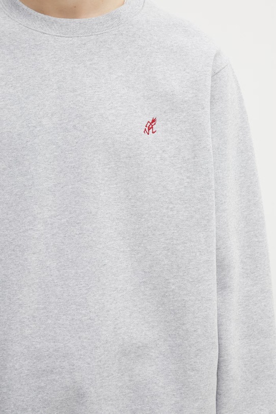 Gramicci One Point Crew bluza bawełniana męska szary G308.FT.