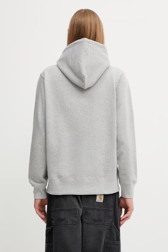 Odzież A Bathing Ape College bluza z kapturem męska bawełniana 0ZXSWM003141Q szary