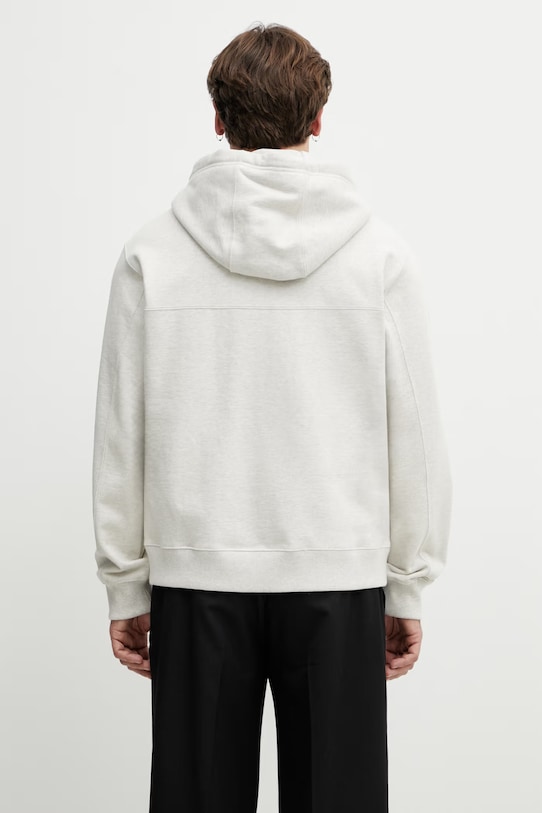 Odzież Ader Error bluza rozpinana z kapturem bawełniana męska BO42FYHD0401OT beżowy