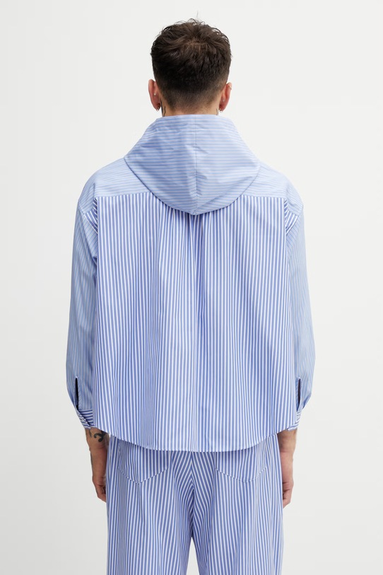 Odzież Undercover koszula męska UP1F1407.1 niebieski