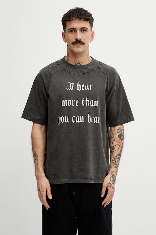 Undercover T-shirt męski bawełniany szary UP1F4806.1