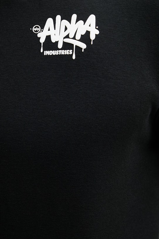 Alpha Industries суичър с качулка мъжки с памук Signature 266350 черен