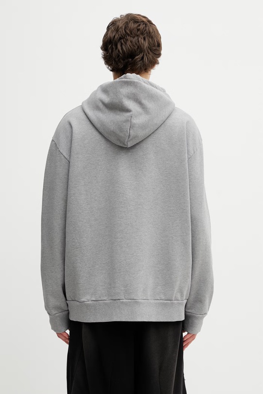 Odzież MM6 Maison Margiela bluza z kapturem męska bawełniana SH2GU0034.S25337 szary