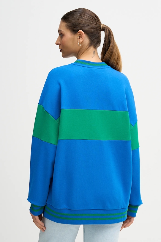 Дрехи Памучен суичър United Colors of Benetton x Stranger Things 342ZU10BA син