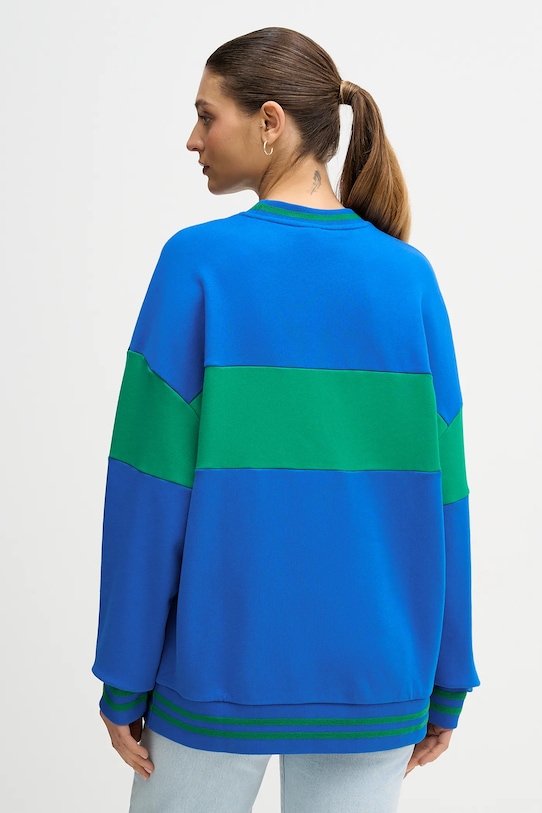 Bavlnená mikina United Colors of Benetton x Stranger Things 342ZU10BA modrá